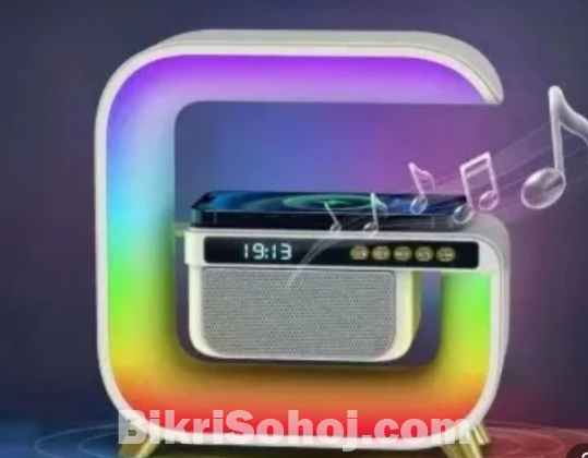 G3 Mini LED Wireless Charging Speaker with Alarm Clock